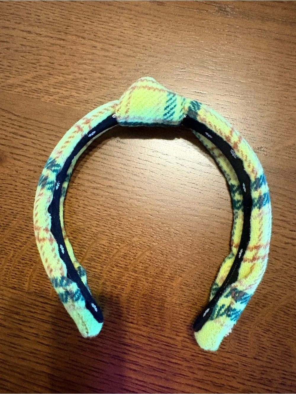 Lele Sadoughi Green Plaid Knotted Headband - holiday perfection!